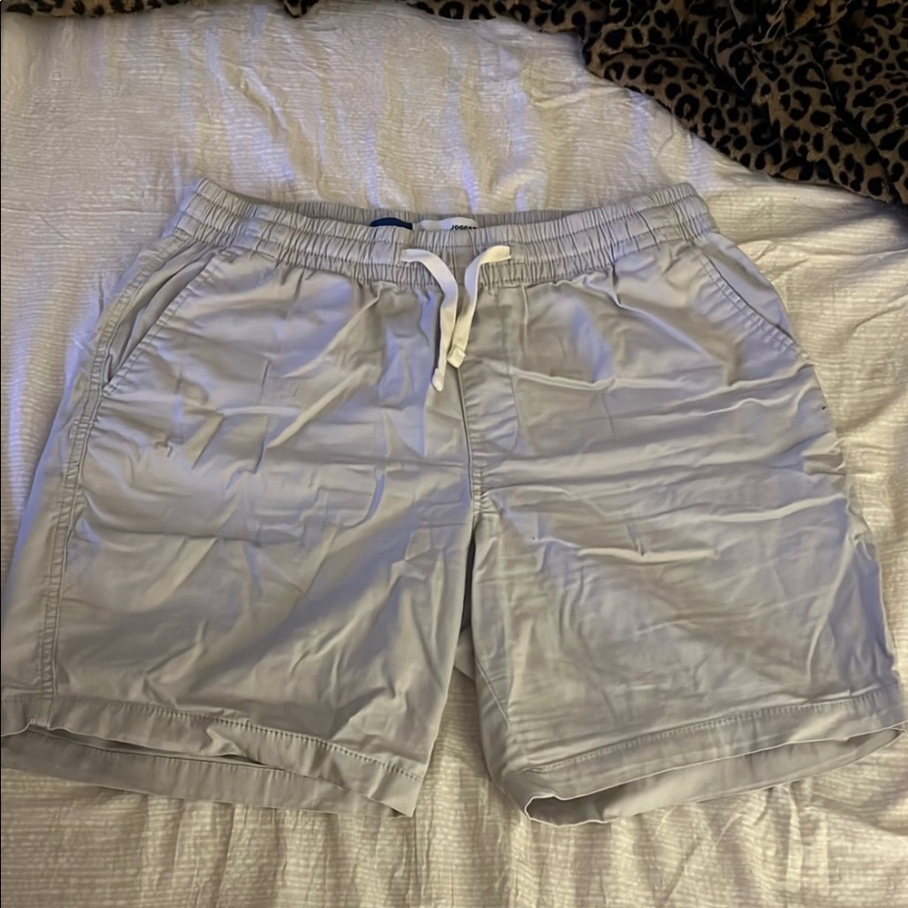 Old Navy Light Gray Jogger Shorts